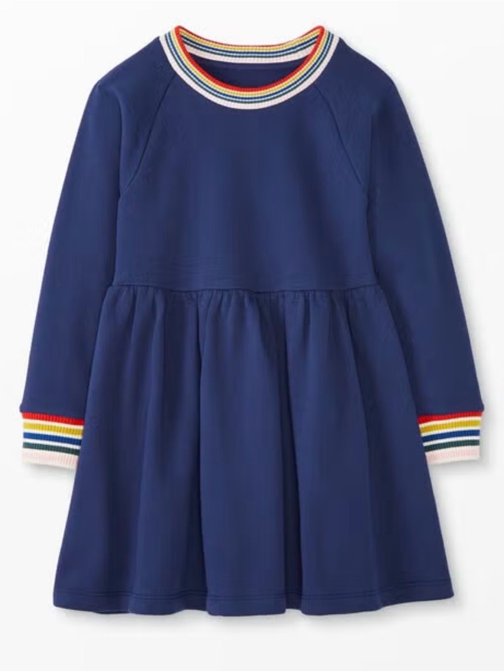 Hanna Andersson long sleeve French terry dress, sz 90cm 3T
